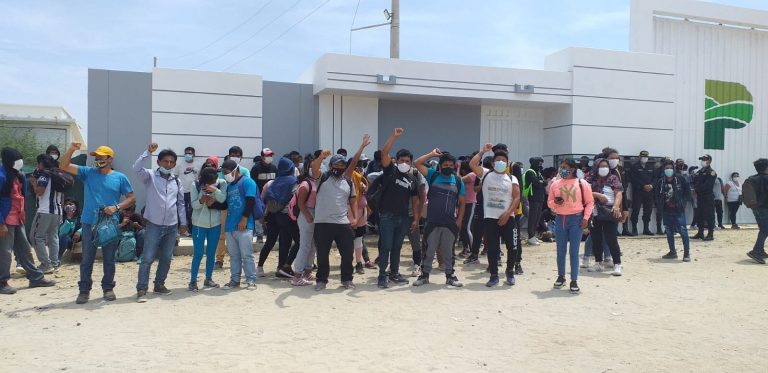 Trabajadores de empresa agroexportadora ProAgro exigen mejores beneficios laborales