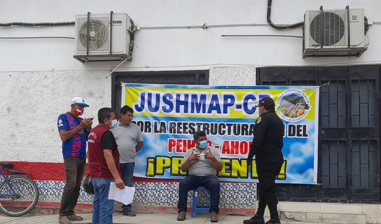 Presidente de la Junta de Usuarios del Alto Piura mantiene huelga de hambre por octavo día
