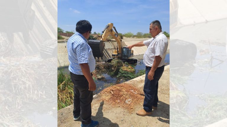 Municipalidad de Piura descolmatará 1.5 km del dren Sullana