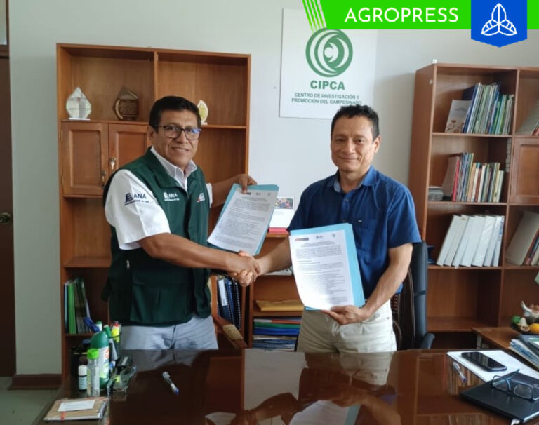 Piura: ANA y Cipca firman acuerdo de cooperación para elaborar plan de gestión en microcuenca Singucate