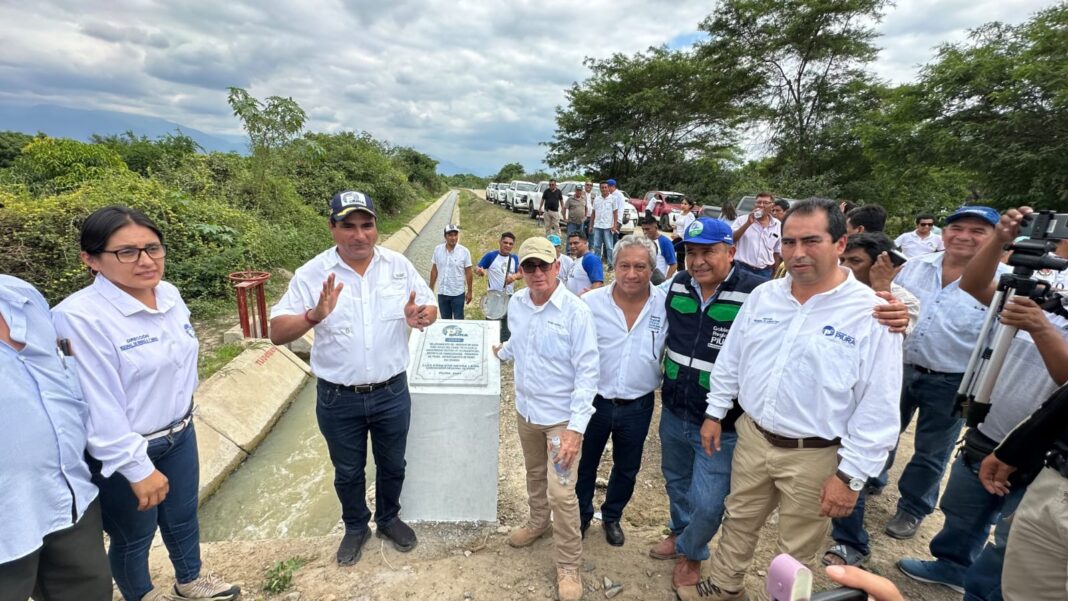 Inauguración del Canal La Universidad: beneficiará a más de 400 productores agrarios de San Lorenzo