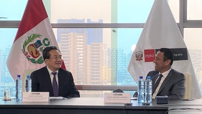 Perú y China cooperarán para impulsar el desarrollo agrario