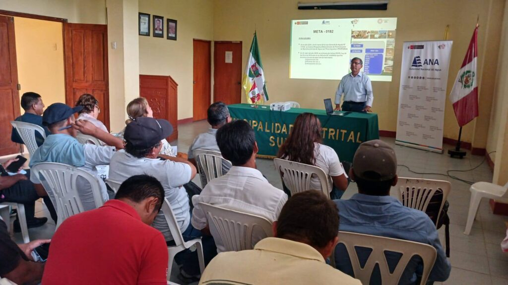 Más de 750 usuarios participan en jornadas sobre formalización del agua en el norte del Perú