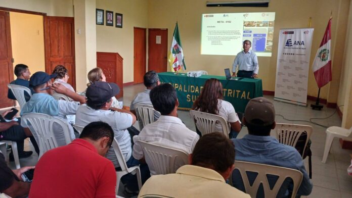 Más de 750 usuarios participan en jornadas sobre formalización del agua en el norte del Perú