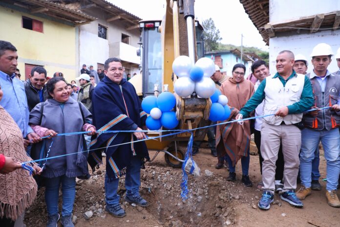 El Gobierno Regional inicia construcción de un canal de riego y un reservorio en Pacaipampa