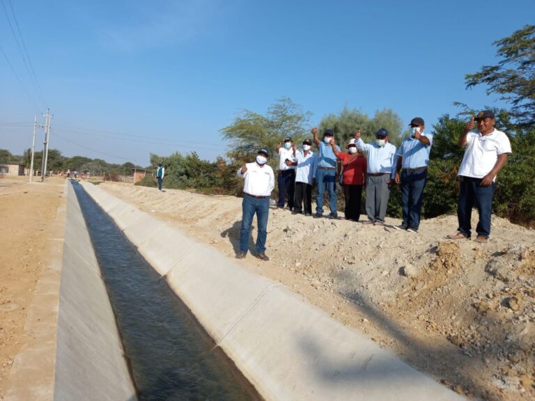 Canal López en Piura alcanza 98 % de avance