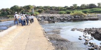 Inician obras para proteger el sifón Sojo y asegurar riego en La Huaca-Paita Inician obras para proteger el sifón Sojo y asegurar riego en La Huaca-Paita