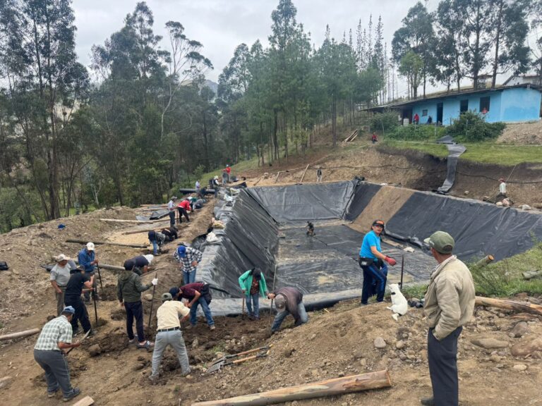 Huancabamba: Nuevo reservorio beneficiará a 70 agricultores del caserío Lucho