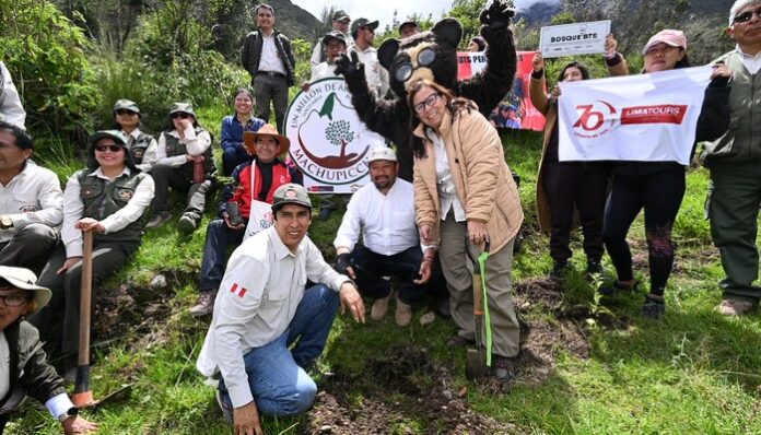 Lanzan campaña "Un millón de árboles" en el Santuario Histórico de Machu Picchu para reforestar zonas afectadas por incendios