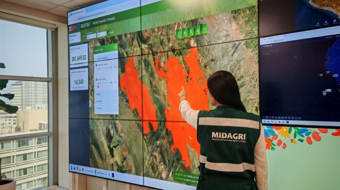 SERFOR refuerza monitoreo de incendios forestales con plataforma satelital