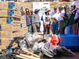 MIDAGRI entrega herramientas agrícolas a productores afectados por el sismo en Junín MIDAGRI entrega herramientas agrícolas a productores afectados por el sismo en Junín