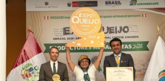 Queso peruano de cabra Chillón gana medalla de oro en la Expo Queijo Brasil 2026 Queso peruano de cabra Chillón gana medalla de oro en la Expo Queijo Brasil 2026