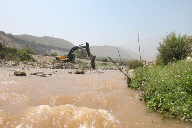 Río Chillón: AGRO RURAL ejecuta obras para proteger 100 hectáreas agrícolas